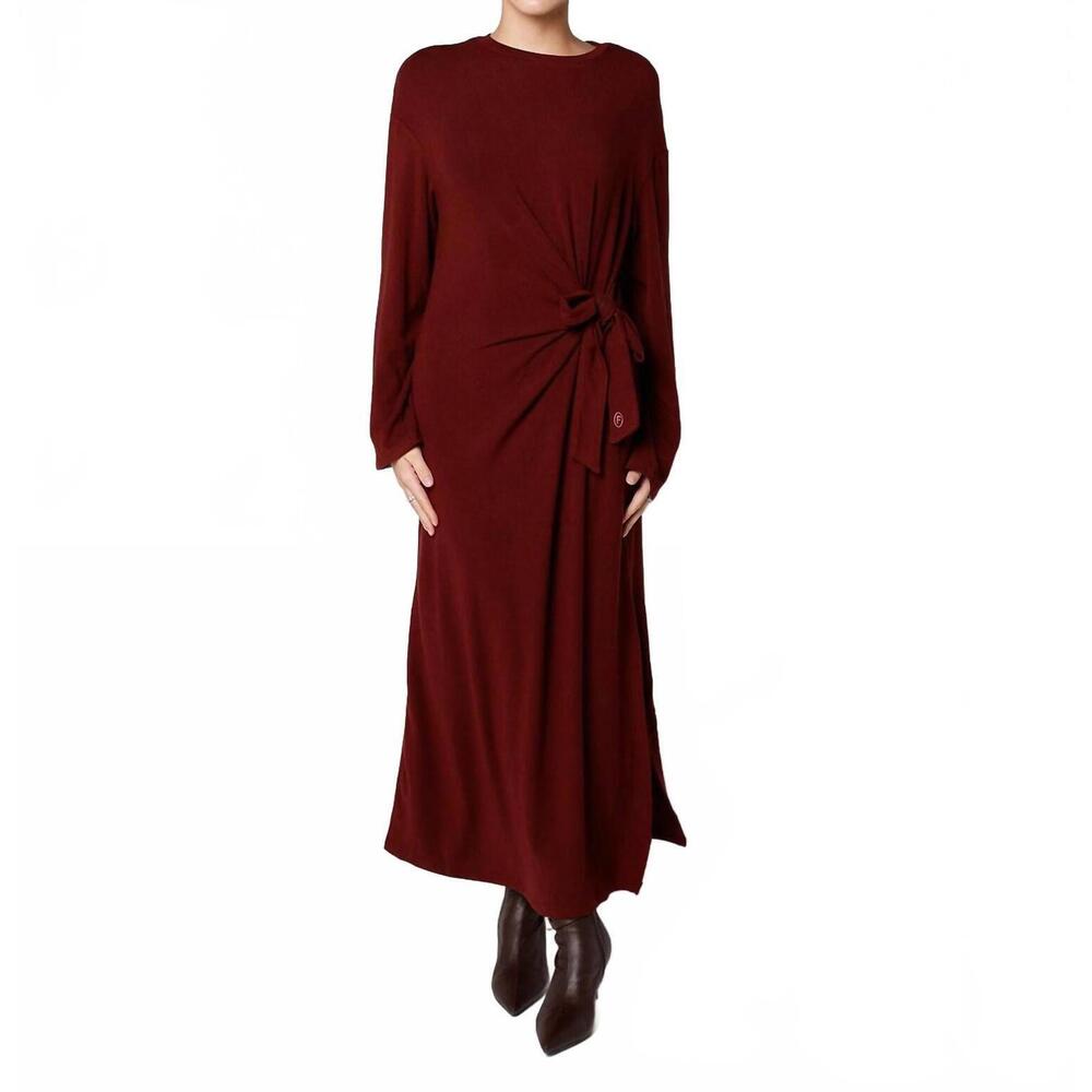 NEW FRNCH valeriane dress in bordeaux